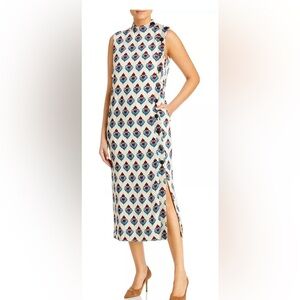 Tory Burch
Printed Crepe Button Midi Dress
